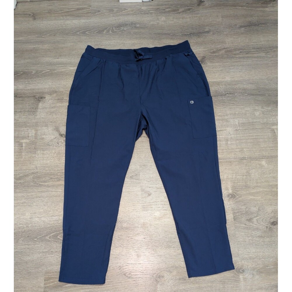 Wink Scrubs W123 Women's 3XT Navy Blue Flex-n-Reach Track Scrub Pant Drawstring